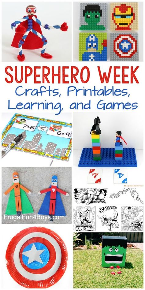 Design Your Own Superhero, At Home Crafts For Kids, Superhero Week, Superhero Math, Superhero Camp, Super Hero Activities, Hero Crafts, Superhero Coloring Pages, Summertime Crafts