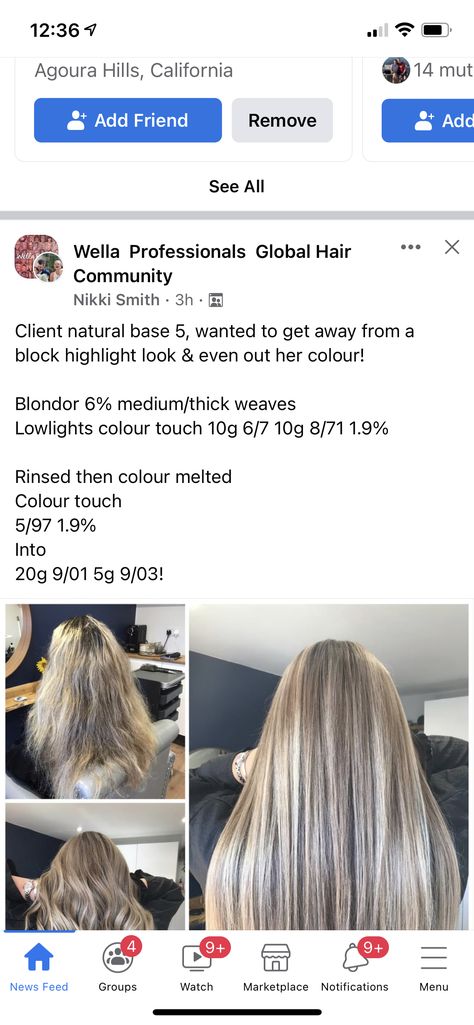 Wella Formulas, Wella Hair Color, Global Hair, Hair Color Formulas, Wella Hair, Wella Color, Hair Color, Blonde, Long Hair Styles