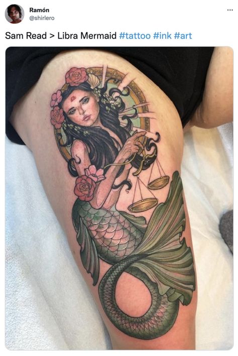 Libra Mermaid, Libra Tattoo Ideas, Best Group Halloween Costumes, Libra Tattoo, Lady Justice, Mermaid Tattoo, Mermaid Tattoos, Group Halloween Costumes, Dress Appropriately