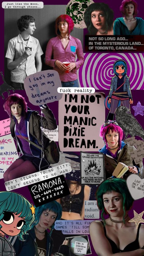 Ramona Flowers. Awe inspiring. #scottpilgrimvstheworld #vibes #ramonaflowers #manicpixiedreamgirl #girlboss #grunge #punkrockfeminsm Riot Grrrl Fashion, Ramona Scott Pilgrim, Pilgrim Outfit, Ramona Flowers, Pretty Halloween Costumes, Scott Pilgrim Vs. The World, Riot Grrrl, Vs The World, Book Week