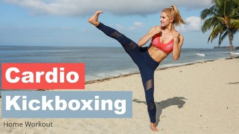 Cardio Kickboxing by Rebecca-Louise Kickboxing Moves, Cardio Kickboxing Workout, Home Boxing Workout, 30 Minute Cardio, Rebecca Louise, Video Sport, Boxing Classes, Cardio Kickboxing, Belly Dancing Classes