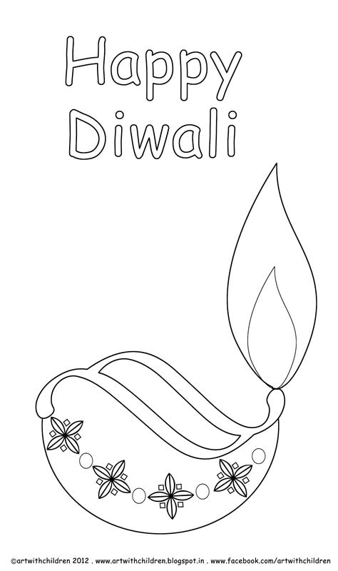 Diwali Diya Coloring Page Diwali Colouring Pages, Diya Colouring, Diwali Coloring Pages, Fall Coloring Pictures, Diya Drawing, Ready Rangoli, Picture Color Schemes, Easter Bunny Images, Halloween Coloring Pictures