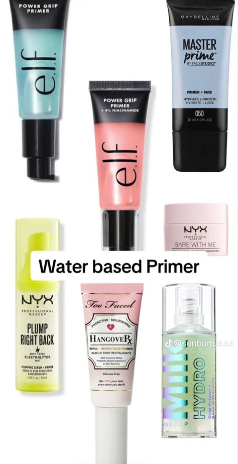 Silicone Vs Water Based Primer, Silicone And Water Based Makeup, Silicone Vs Water Based Makeup, Water Based Makeup Products, Water Based Makeup, Acne Safe Makeup, Water Based Foundation, Safe Makeup, Makeup Charts