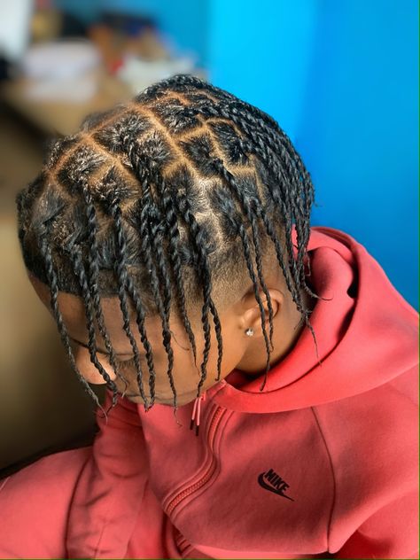 Afro Haircuts, Twists On Natural Hair, Two Strand Twist Hairstyles, Box Braids Men, Hairstyles For Black Men, Mens Twists Hairstyles, Chocolate Boy, Hair Twists Black, Braid Game