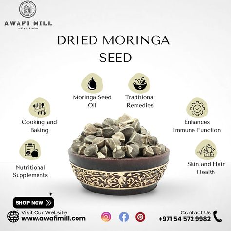 🌿 Unlock the Power of Nature with Dried Moringa Seeds 🌿 Discover the incredible benefits of our premium Dried Moringa Seeds. Hailed as a superfood, Moringa seeds are packed with essential nutrients and antioxidants, making them a perfect addition to your daily wellness routine. ✨ Key Features ✨ 🔥 Nutrient-Dense Superfood: Dried Moringa Seeds are a rich source of vitamins, minerals, and essential amino acids. They contain high levels of Vitamin C, calcium, potassium, and protein, providing ... Benefits Of Moringa Seeds, Moringa Seeds, Moringa Tree, Essential Amino Acids, Natural Health Supplements, Fiber Rich Foods, Cooking Oils, Power Of Nature, Indian Snack Recipes