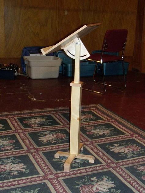 Wooden Music Stand, Music Stands, Music Stand, Diy Wooden Projects, Wooden Projects, Build Something, Church Decor, Woodworking Furniture, Small Tables