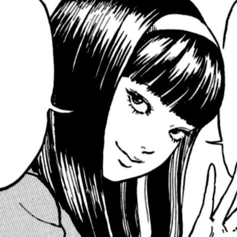 Junji Ito, A Girl, Black Hair, A Woman, Black And White, Hair, White, Black