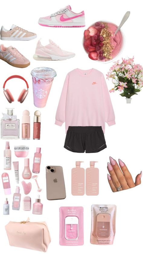 #pink #preppy #ootd #cute Preppy Clothes Aesthetic, Outfit Ideas Preppy, Preppy Outfit Ideas, Preppy Ootd, Pink Preppy, Preppy Pink, Preppy Lifestyle, Nails Makeup, Preppy Outfit