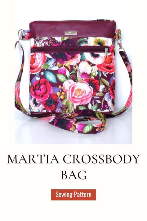 Cross Body Bag Pattern Free, Crossbody Bag Sewing Pattern, Crossbody Bag Sewing, Crossbody Purse Patterns, Crossbody Bag Tutorial, Popular Purses, Cross Body Bag Pattern, Wallet Sewing Pattern, Handbag Sewing Patterns