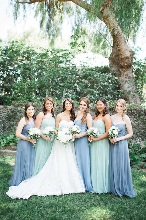 mixed blue bridesmaid dresses Brides Maids Dresses Sage, April Wedding Colors Bridesmaid Dress, Dusty Blue And Mint Green Wedding, Two Colour Bridesmaid Dresses, Blue And Sage Green Bridesmaid Dresses, Mint Blue Bridesmaid Dresses, Shades Of Light Blue Bridesmaid Dresses, Sage Green Dusty Blue Bridesmaid Dresses, Bridesmaid Dresses Blue Green