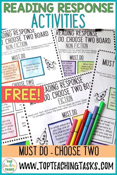 Reading Response activities will likely form a major part of your reading programme, whether you are running guided reading groups, a daily 5 system, literature circles or a reading workshop set up. It is time-consuming to create follow up activities for every book, so it is great to have ready to go activities, featuring reading comprehension strategies, that work across a range of genre. This freebie will help in your upper elementary classroom. Reading Response Activities, Higher Order Thinking Skills, Reading Comprehension Strategies, Guided Reading Groups, Research Skills, Comprehension Strategies, Reading Comprehension Activities, Reading Response, Nonfiction Texts