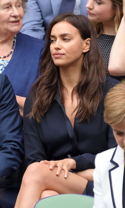 Bradley Cooper May Have Been in the Doghouse With Girlfriend Irina Shayk at Wimbledon Irina Shayk Hair, Bradley Cooper And Irina Shayk, Irina Shyak, Irina Shayk Style, With Girlfriend, Romee Strijd, Bradley Cooper, Top Models, Irina Shayk