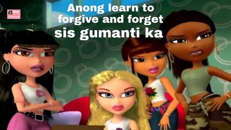 Bratz Meme Text Tagalog, Tama Behavior, Bratz Meme, Funny Twitter Headers, Meme Text, Filo Memes, Filipino Memes, Tagalog Quotes Funny, Filipino Funny