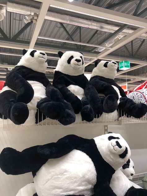 Ikea Core, Nicholas Core, Ikea Plushies, Fat Panda, Cute Panda Plush, Ikea Wishlist, Panda Plushie, Peko Pekoyama, Panda Stuffed Animal Aesthetic