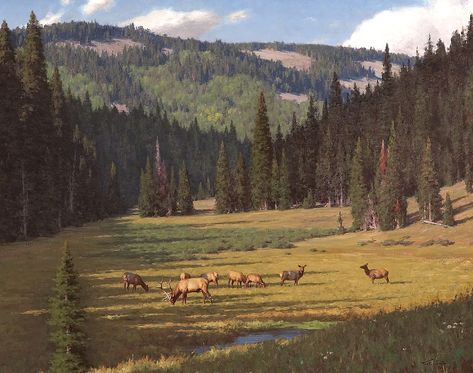 Jackson Hole Art, Contemporary Western, Western Artwork, Arte Peculiar, Hunting Art, Western Paintings, Western Aesthetic, Landscape Art Painting, Cowboy Art