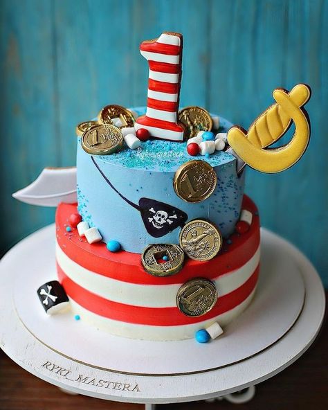 Pirate Birthday Cake, Ideas Cupcakes, Ocean Cakes, Pirate Cake, Cupcake Birthday Cake, Birthday Chocolates, Birthday Cake Chocolate, Fondant Cupcakes, Decoration Birthday