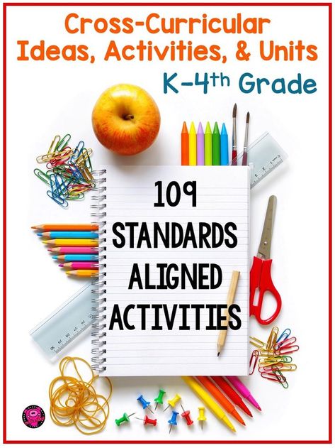 Cross-Curricular Learning Ideas, Lessons and Activities for primary and elementary classrooms! Check out these 109 thematic units, skills packets, and craftivities resources for K-4th grade teachers. Fully integrated activities that will boosts critical thinking skills, increase application of skills, structure lessons around learning themes, and encourage students to become lifelong learning. #crosscurricularlessons #crosscurricularideas #literacy #math #science #thematicunits #printables Cross Curricular Projects, Activities Elementary, Differentiated Learning, Activities Ideas, Elementary Activities, Ela Activities, Homeschool Programs, Lifelong Learning, Social Studies Activities