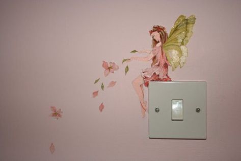 Fairy Mural, Fairytale Bedroom, Bedroom Mural, Fairy Bedroom, Fairy Room, Bedroom Murals, Big Girl Rooms, Childrens Bedrooms