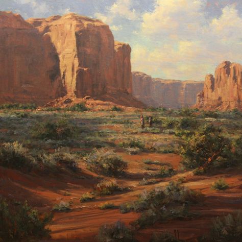 Wild West Landscape Art, Az Art, Western Artwork, American Landscape, Western Landscape, Western Artist, West Art, Desert Art, Desert Painting