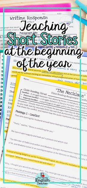 Teaching short stories in your middle school ELA and high school English classroom is a great way to introduce and review literary terms. Here are four reasons why you should begin your year with short stories. #teachingshortstories #secondaryELA #highschoolEnglishlessonitdeas #shortstoryunit #shortstorylessonideas Middle School Short Stories, Teaching Short Stories, High School English Classroom, Literary Terms, Teaching High School English, 6th Grade Reading, 8th Grade Ela, Middle School Language Arts, High School Ela