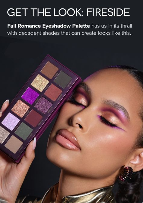 Anastasia Beverly Hills Fall Romance Eyeshadow Palette ~ Fireside @ABHcosmetics Anastasia Soft Glam Looks, Anastasia Beverly Hills Fall Romance, Fall Romance, Natasha Denona, Holiday Makeup, Glam Looks, Winter 2024, Anastasia Beverly Hills, Makeup Products