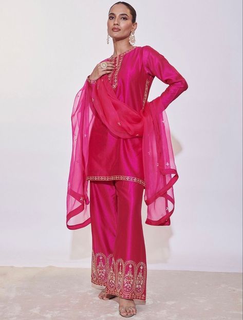 Pink Dress Design, Dresses For Women Traditional, Indian Formal Wear, Ethnic Fashion Indian, Pakistani Party Wear Dresses, Indian Outfits Lehenga, Pakistani Party Wear, Simple Pakistani Dresses, Hot Pink Dresses