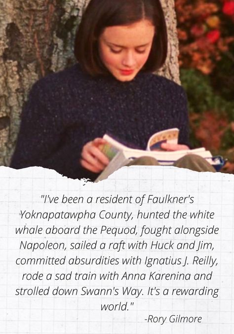 Rory Gilmore Reading Quotes, Rory Reading, Rory Gilmore Study Motivation, Rory Gilmore Quotes, Rory Gilmore Study, Hope Michaelson, Academic Inspiration, Rory Gilmore Books, Rory Gilmore Reading