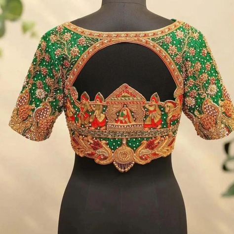 Elevate your wardrobe with our stunning Designer Zardosi Maggam Work Blouses! ✨ - Fabric : Half pattu/Raw Silk - Dispatch: 4 days - Price. 9000 unstitched- 9550stiched With customizable colors and sizes, each blouse is crafted to perfection, just for you! Don’t miss out—transform your outfit with a touch of tradition and elegance. Get yours now and stand out in any crowd! 🌸 #blouses #blouse #blousedesigns #blousemurah #saree #fashion #blousedesign #designerblouse #dresses #blousecanti... Navari Saree Blouse Patterns, Arri Design, Paithani Blouse Designs Latest, Wrk Blouses, Wedding Blouses, Saree Bollywood, Wedding Saree Blouse Designs, Traditional Blouse Designs, Blouse Back Neck Designs