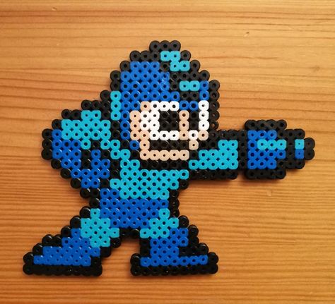 Mega Man Perler Beads Pattern, Mega Man Perler Beads, Perler Sprites, Perler Bead Pokemon Patterns, Manly Party Decorations, Mega Man 2, Pokemon Pattern, Melty Bead Patterns, Megaman X