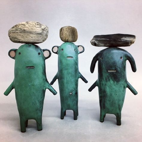 Magical Ceramic Creatures by Godeleine de Rosamel Ceramic Sculpture Artists, Ceramic Creatures, Ceramic Sculpture Figurative, Ceramic Art Sculpture, Sculptures Céramiques, Keramik Design, Doctorate, Clay Inspiration, Ceramic Figures