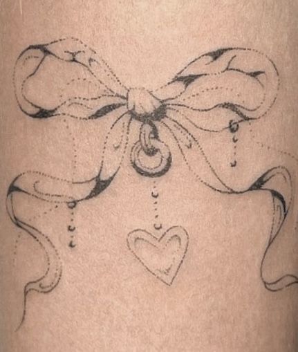 Cute Bow Tattoos, Bow Tramp Stamp, Dainty Bow Tattoo, Coquette Tattoo, Southside Tattoo, Tattoos Feminine, Small Bow Tattoo, Tattoos Quote, Tattoos Fine Line