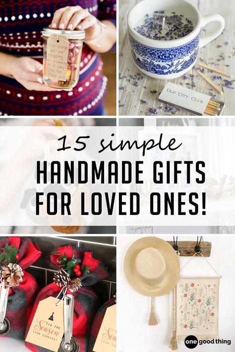 Handmade gifts are always meaningful, but as these 15 gift-worthy DIY projects prove, they can be plenty useful too! Cheap Diy Xmas Gifts, Amazing Diy Gifts, Handmade Gift For Christmas, Cheap Diy Gifts For Christmas, Homemade Family Gifts, Practical Handmade Gifts, Handmade Housewarming Gifts, Quick And Easy Gifts To Make, Simple Homemade Christmas Gifts