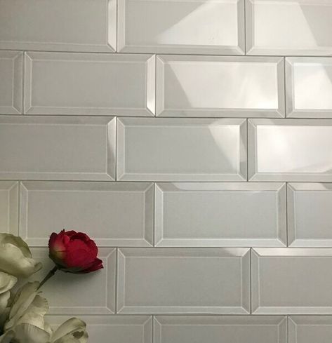 Bevelled Tiles, Beveled Subway Tile, Peel Stick Backsplash, Elegant Tiles, Smart Tiles, Tile Color, Ceramic Subway Tile, Glass Subway Tile, Glass Installation