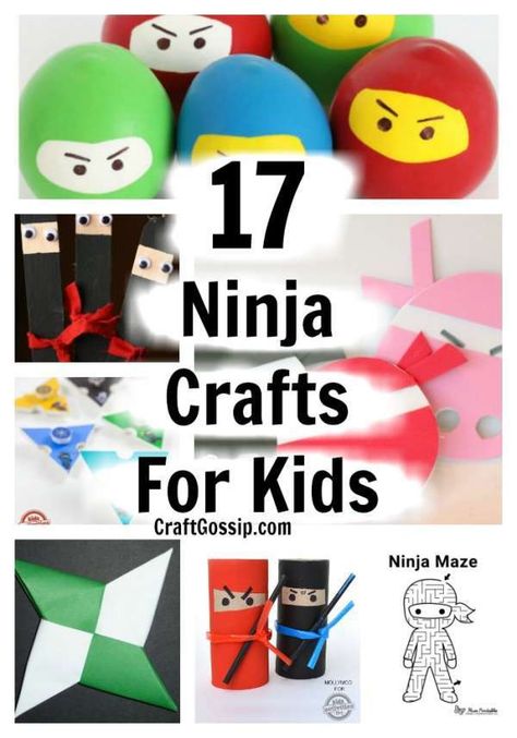 Ninja Crafts For Kids, Ninja Activities, Ninja Crafts, Cardboard Tube Crafts, Ninja Games, Slime Video, Ninja Birthday Parties, Rainbow Slime, Cloud Slime