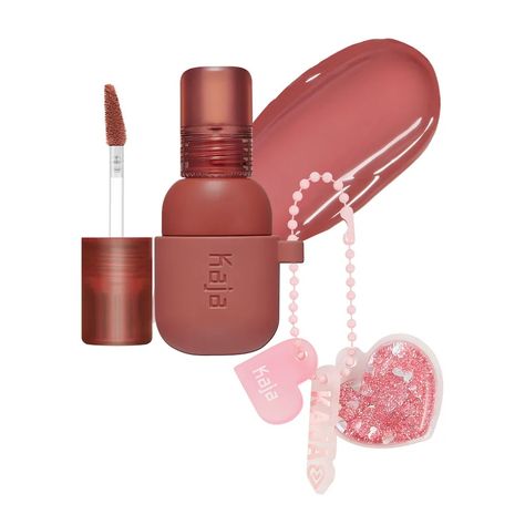 Jelly Charm Glazed Lip Stain & Blush With Keychain - Kaja | Sephora Kaja Beauty, Feeling Healthy, Cranberry Fruit, Lip Blush, Lemon Fruit, Raspberry Fruit, Lip Scrubs, Cruelty Free Brands, Kissable Lips