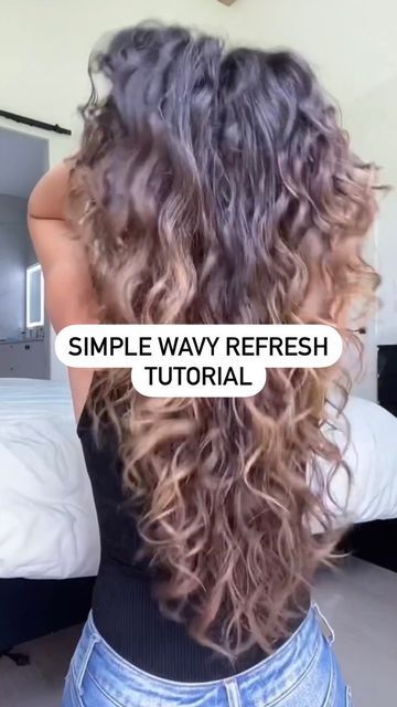 Refresh Waves Next Day, How To Refresh Your Curls, Revive Curls Next Day, Refresh Curls Natural Hair, How To Scrunch Wavy Hair, Refreshing Curls Next Day, Refresh Wavy Hair Next Day, How To Refresh Wavy Hair, How To Scrunch Your Hair