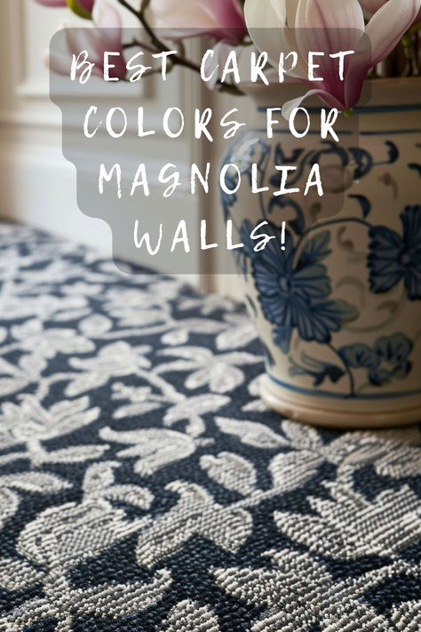 Need a carpet that matches your magnolia walls? I've rounded up the top color picks that will harmonize beautifully with your wall color. Find your perfect match by clicking here! 🎨🏠👣 #HomeDecor #InteriorDesign #MagnoliaWalls #CarpetColors #RoomMakeover Magnolia Home Yarn Paint Color, Floral Wall To Wall Carpeting, Magnolia Walls, Different Color Combinations, Best Carpet, Color Pick, Carpet Colors, Wall Color, Room Makeover