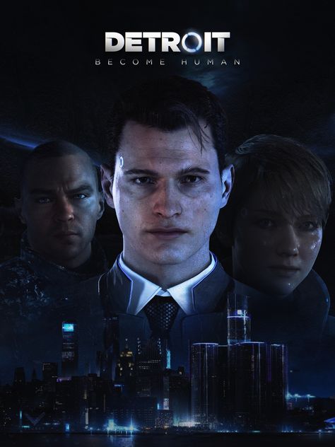 Detroit Become Human Ps4, Detroit Become Human Game, Detroit: Become Human, To Be Human, Pop Illustration, Detroit Being Human, Video Game Posters, Be Human, I Like Dogs