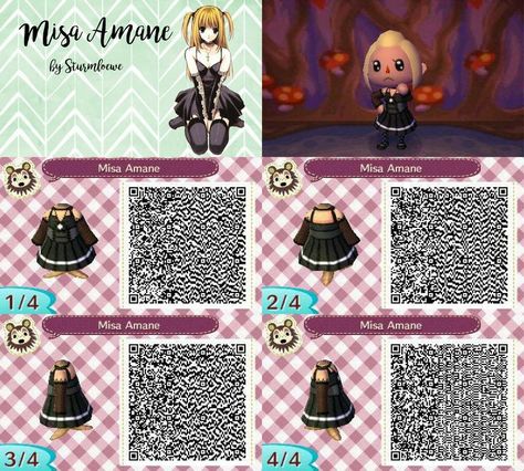 animal crossing qr Acnl Clothing, Animal Crossing New Leaf Qr Codes, Code Girl, Acnl Qr Codes, Acnh Inspiration, Motif Acnl, Animal Crossing 3ds, Ac New Leaf, Animal Crossing Memes