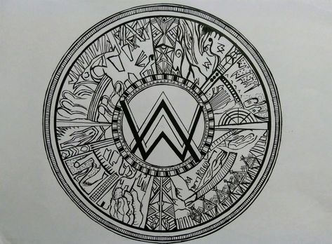 Alan Walker logo doodle Alan Walker Logo, Logo Doodle, Walker Logo, Dark Art Drawings, Alan Walker, Volkswagen Logo, Cool Logo, Art Logo, Dark Art