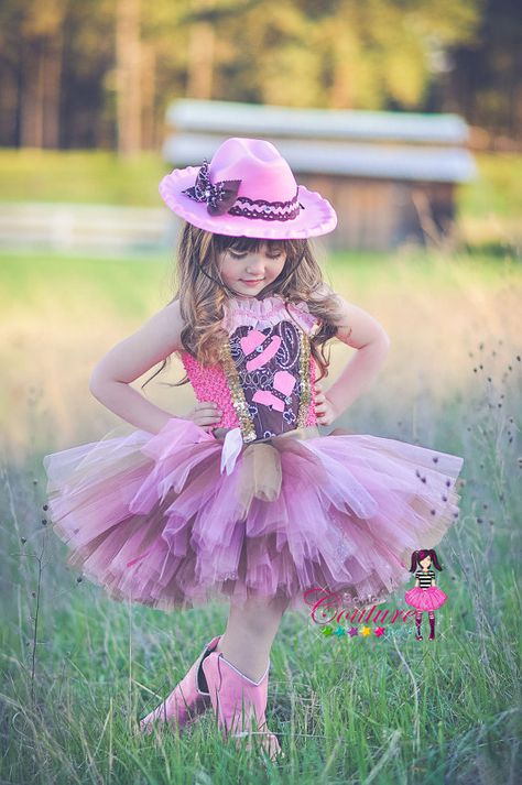 Fabulous diva cowgirl tutu dress in pink by SofiasCoutureDesigns Cowgirl Tutu, Camo Wedding, Fiesta Outfit, Cowboy Girl, Cowgirl Party, Tutu Outfits, Cowgirl Hat, Pink And Brown, Kids Outfits Girls