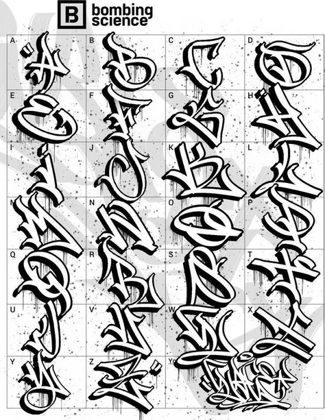 Chicano Lettering Alphabet, Free Graffiti Fonts, Graffiti Alphabet Styles, Tattoo Lettering Alphabet, Hand Lettering Alphabet Fonts, Alfabet Font, Doflamingo Wallpaper, Graffiti Lettering Alphabet, Graffiti Art Letters