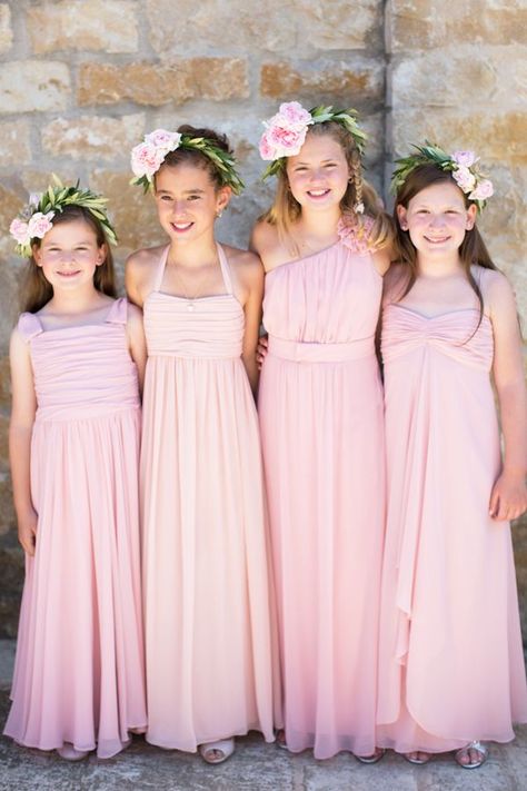 Rose Wedding Theme, Flower Gown, Blush Wedding Inspiration, Wedding Color Inspiration, Blush Pink Weddings, Girls Formal Dresses, Flower Girl Dress Lace, Bride Gowns, Flower Crowns