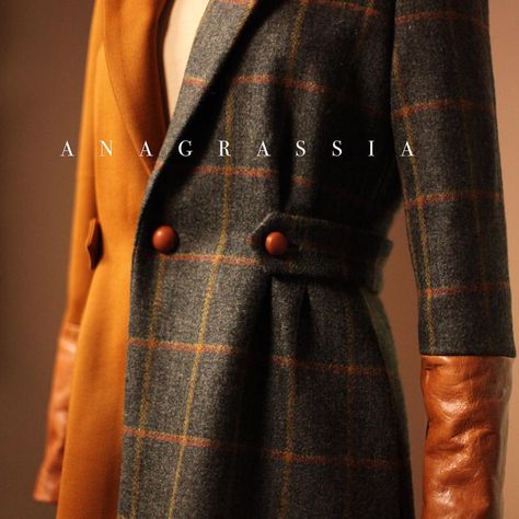 Plaid Outerwear, Plaid Wool Coat, Knee Length Coat, Nyfw Street Style, Color Block Jacket, Coat For Women, Tweed Coat, Plaid Coat, Custom Jacket