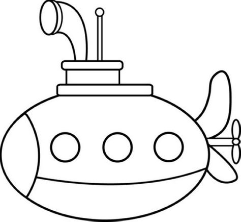 submarine nautical vehicle coloring picture - Free Submarines Coloring Pages Submarine Coloring Pages, Submarine Drawing, Submarine Craft, Transportation Crafts, Transportation Theme, Coloring Sheets For Kids, Vacation Bible School, Mini Drawings, Art Drawings For Kids