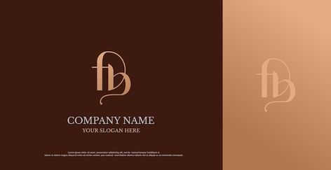 Fb Logo Design, Fb Logo, Fully Booked, Frame Wedding, Wedding Business, Beauty Logo, Design Vector, Flower Frame, Company Names