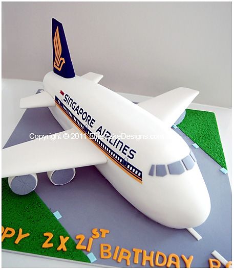 Singapore Airlines Novelty Cake, Novelty Cakes Sydney, 21st Birthday Cakes, Novelty cake designs, Designer Cakes by EliteCakeDesigns Planes Birthday Cake, Plane Cake, Rodjendanske Torte, Novelty Cake, Airplane Cake, Planes Birthday, Travel Cake, Fruity Cake, Airplane Birthday Party