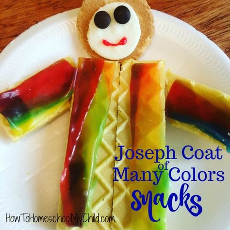 Joseph Coat of Many Colors Craft & Snack - VBS crafts & snacks Coat Of Many Colors Craft, Joseph's Coat Of Many Colors Craft, Joseph Coat Of Many Colors, Joseph Coat, Colors Craft, Josephs Coat, Children's Church Crafts, Bible Activities For Kids, Coat Of Many Colors