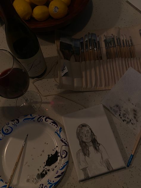 Wine And Paint Aesthetic, Wine And Paint Night Aesthetic, Dark Artsy Aesthetic, Paint And Wine Night, Wine Night Aesthetic, Wine And Paint Night, Jaiden Animations, Escape The Night, Dark Paintings