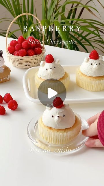 308K views · 126K likes | Rennie 🕊 on Instagram: "5 mins cake ‼️ when im lazy but still want a cute cake 😆 eating this with my afternoon coffee 🤤🤤😭  #homebaking #homecafe #easyrecipes #cheesecake #raspberry" Cute Cheesecake, Cheesecake Raspberry, Cute Cake, Afternoon Coffee, French Pastries, Home Baking, Cute Cakes, Pastry, Cheesecake